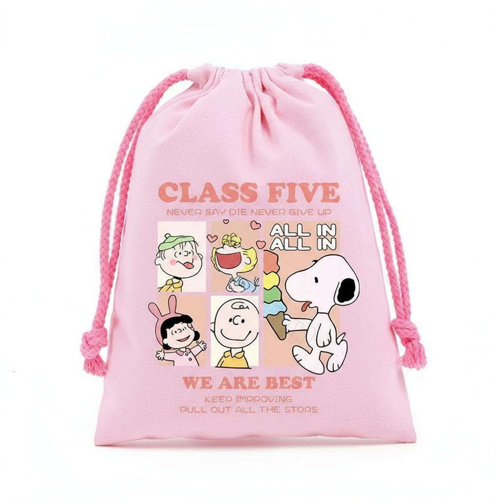 Snoopy Adventure Drawstring Bag