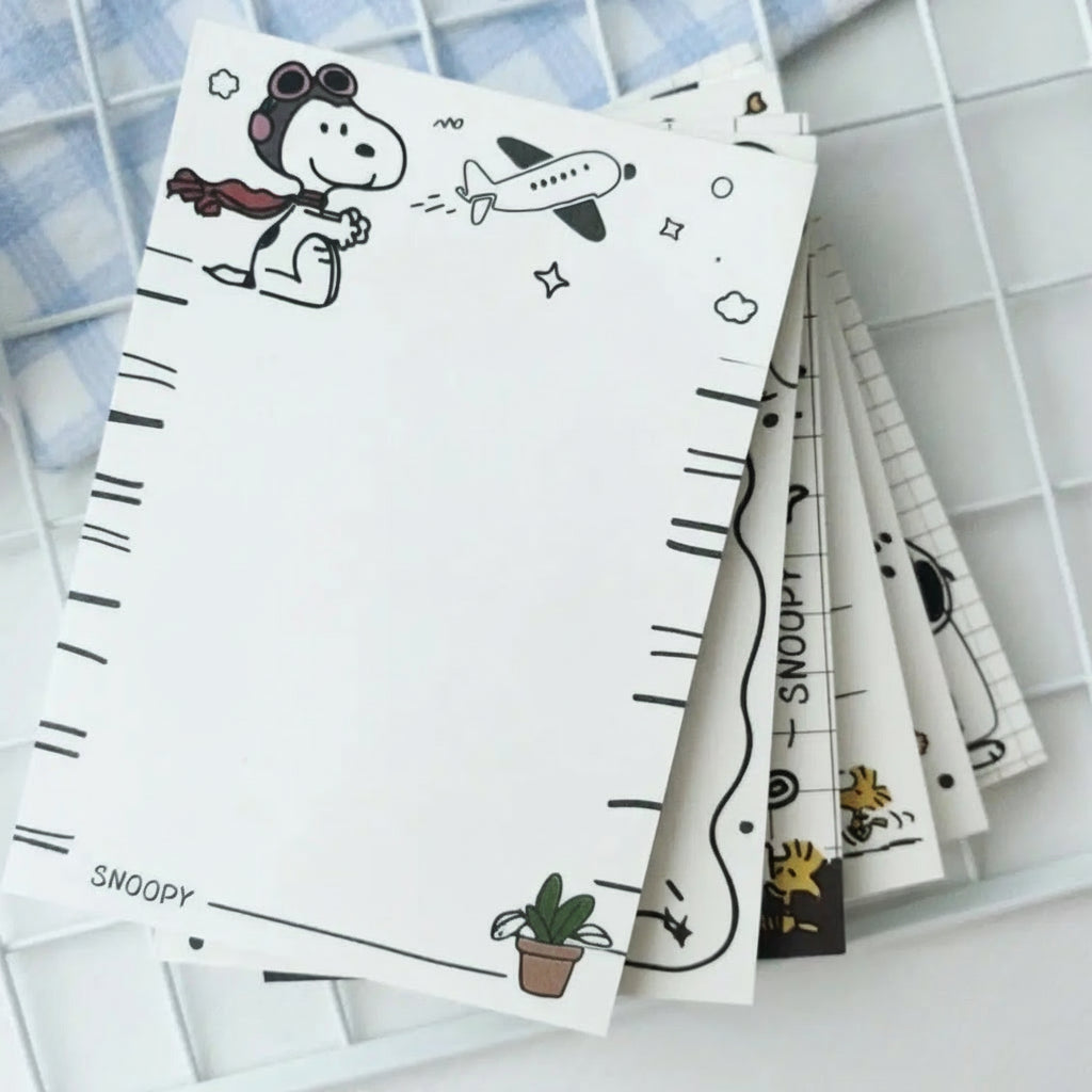 Snoopy Kawaii Mono Memo Pads 6pcs