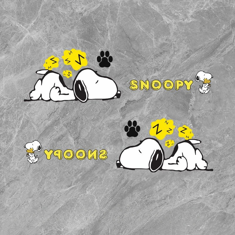Snoopy Snoozing Car Sticker
