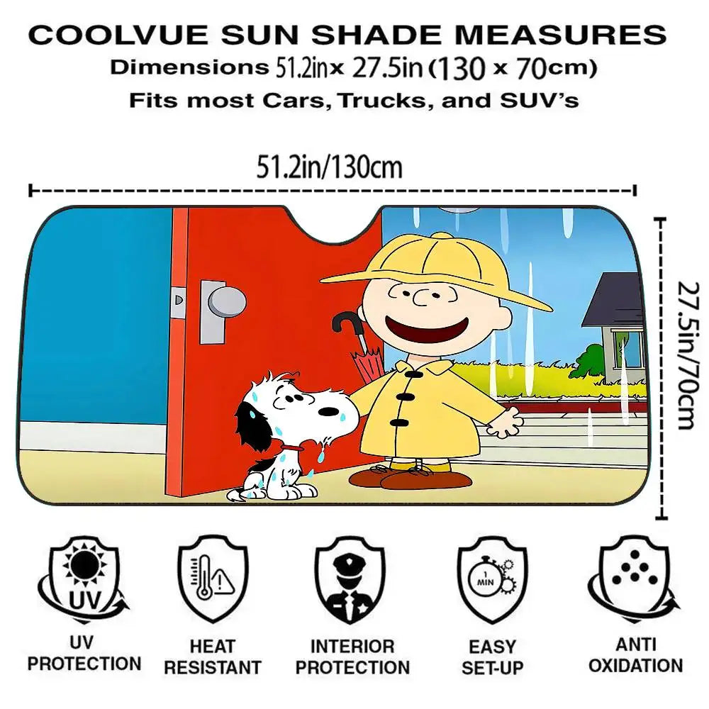 Snoopy Love Windscreen Cover