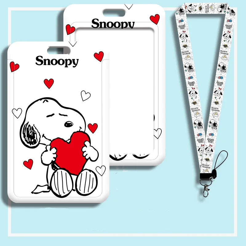 Snoopy Love Cardholder & Lanyard