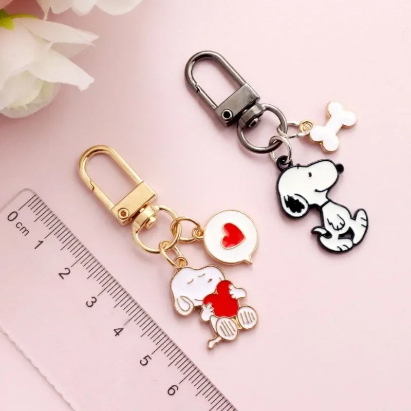 Snoopy Sending Love Keychain