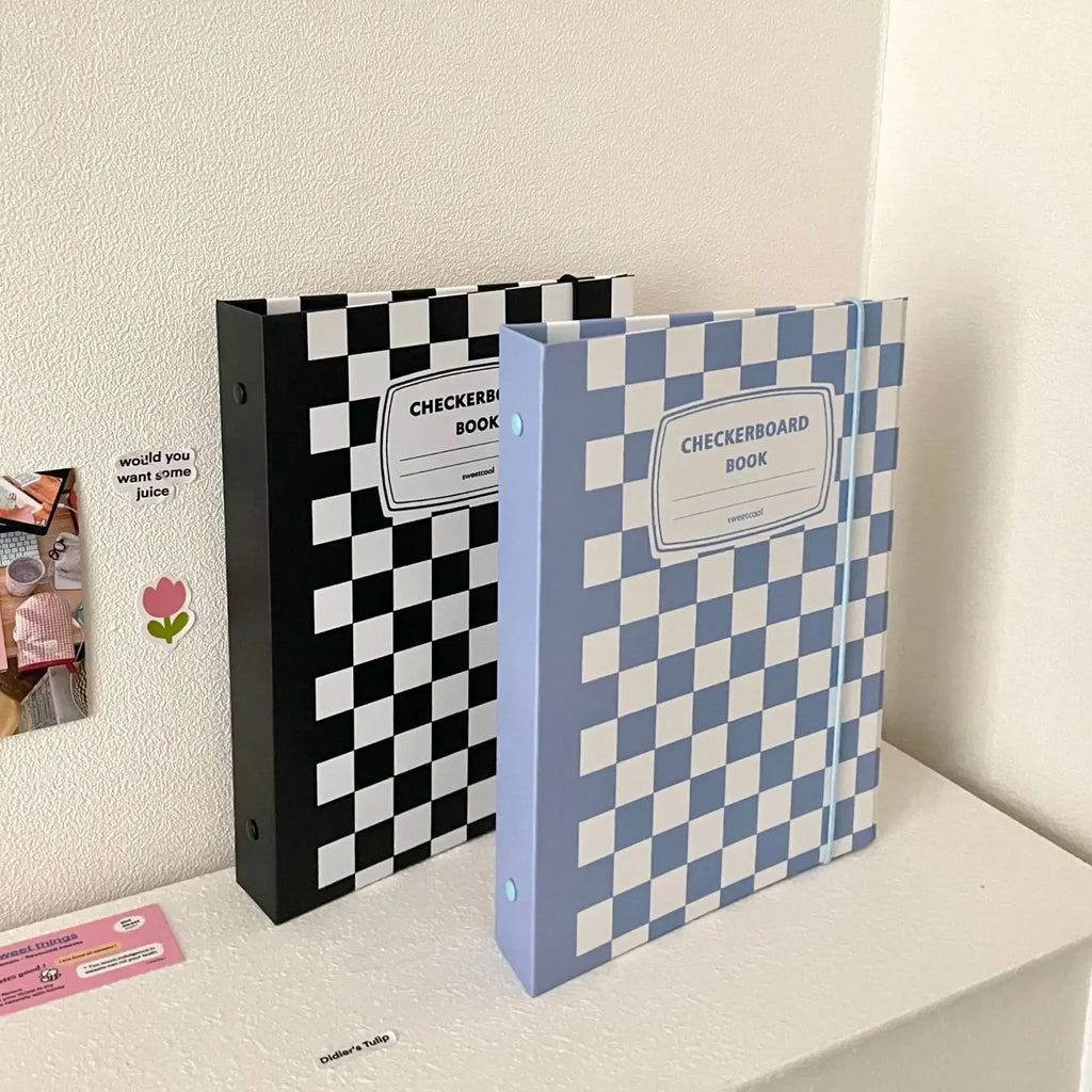 A5 Composition Checkerboard Hard Cover