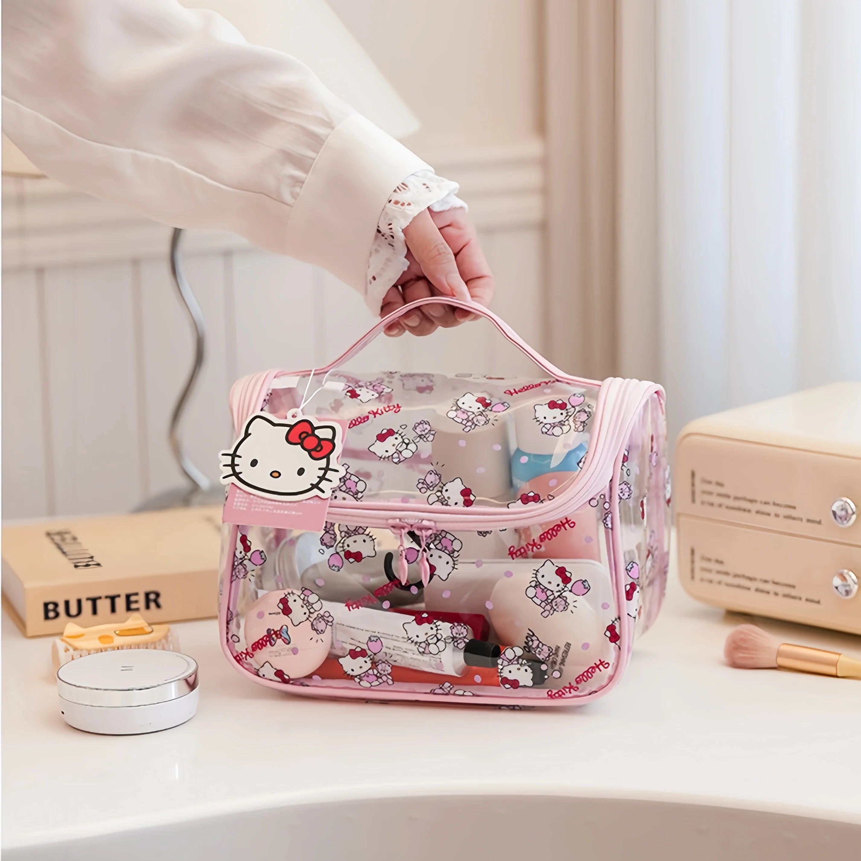 Hello Kitty Transparent Storage Bag