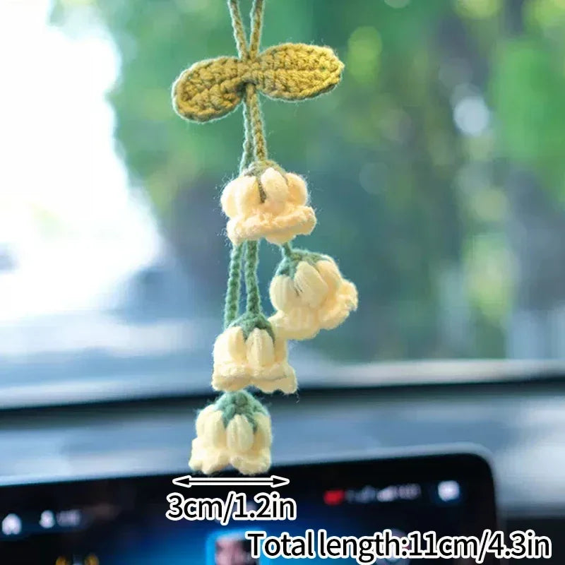 Lily Of The Valley Crochet Keychains