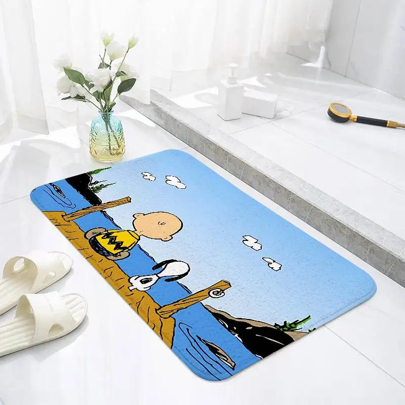 Snoopy Playful Bath Mat
