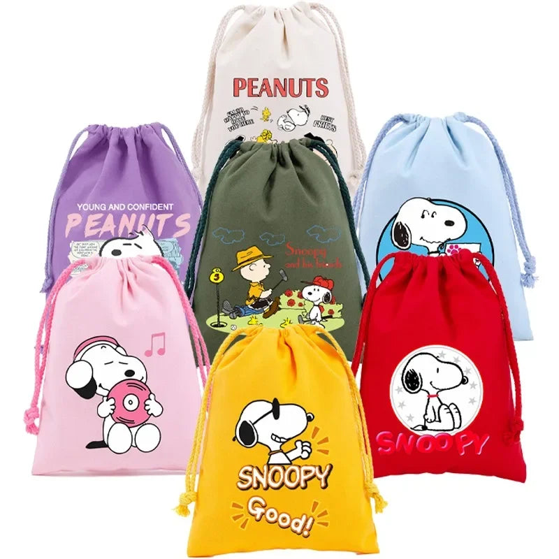 Snoopy Adventure Drawstring Bag