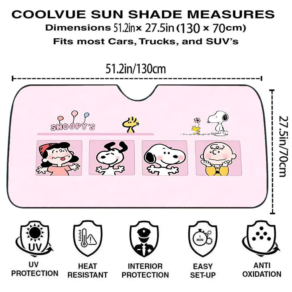 Snoopy Love Windscreen Cover
