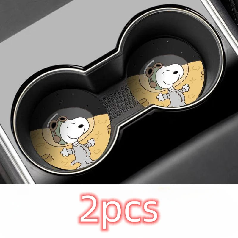 Snoopy Anti Slip Cup Holder Inserts (2pcs)