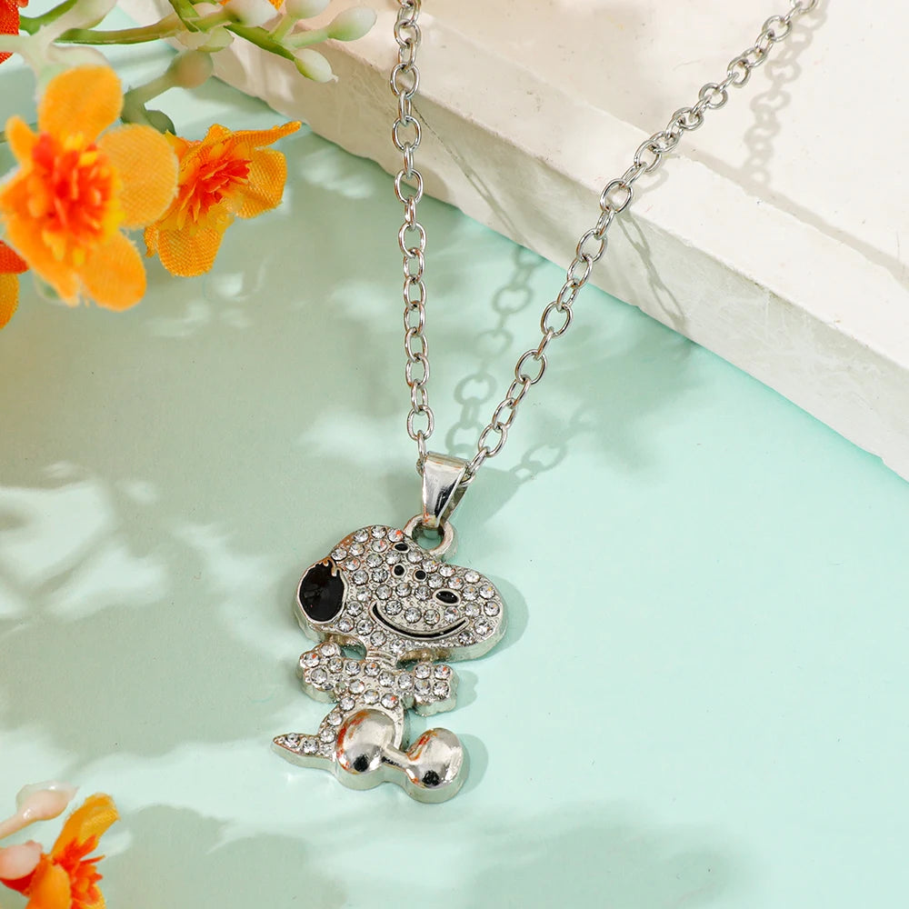 Snoopy Original Zircon Necklace