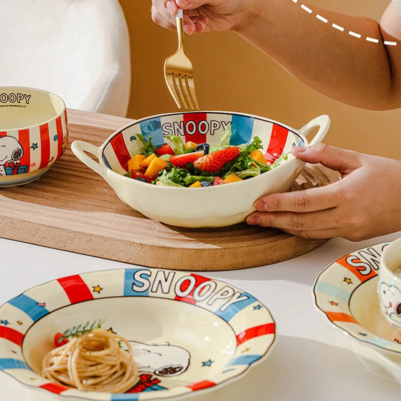 Snoopy Adore Dinnerware – ikkai stationery Snoopy Adore Dinnerware – ikkai stationery