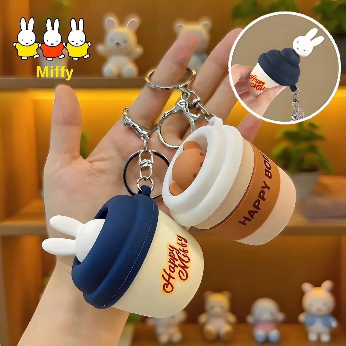 Miffy Squishy Keychain