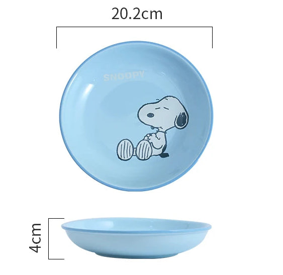 Snoopy Satisfied Plate