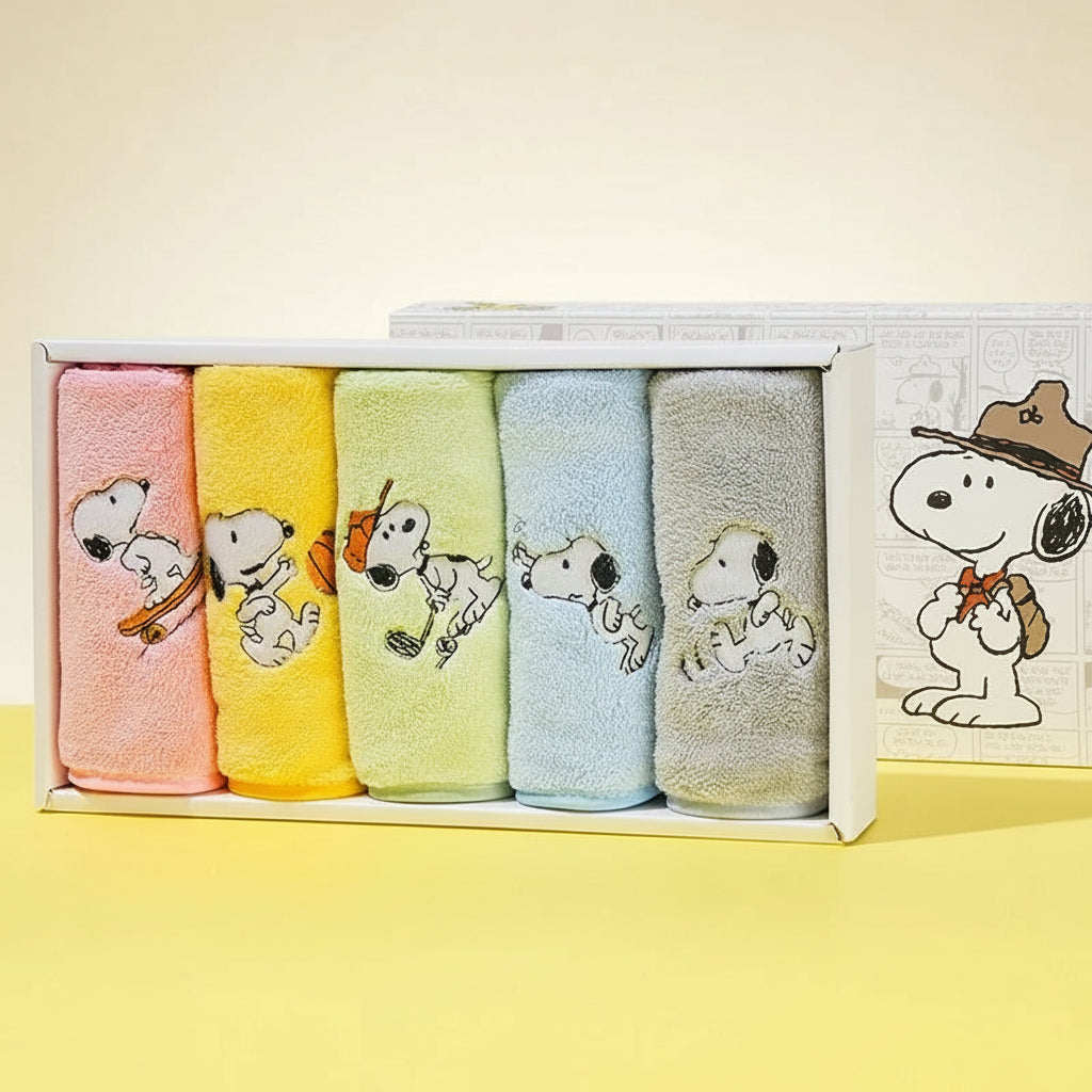 Snoopy Small Towel 5pcs Set