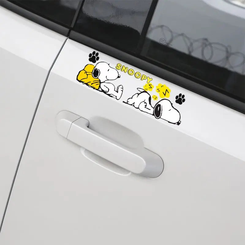 Snoopy Snoozing Car Sticker